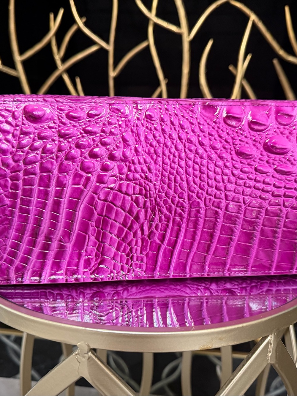 Brahmin Large Duxbury Satchel - Deep Fuchsia NWT - Picture 5 of 7